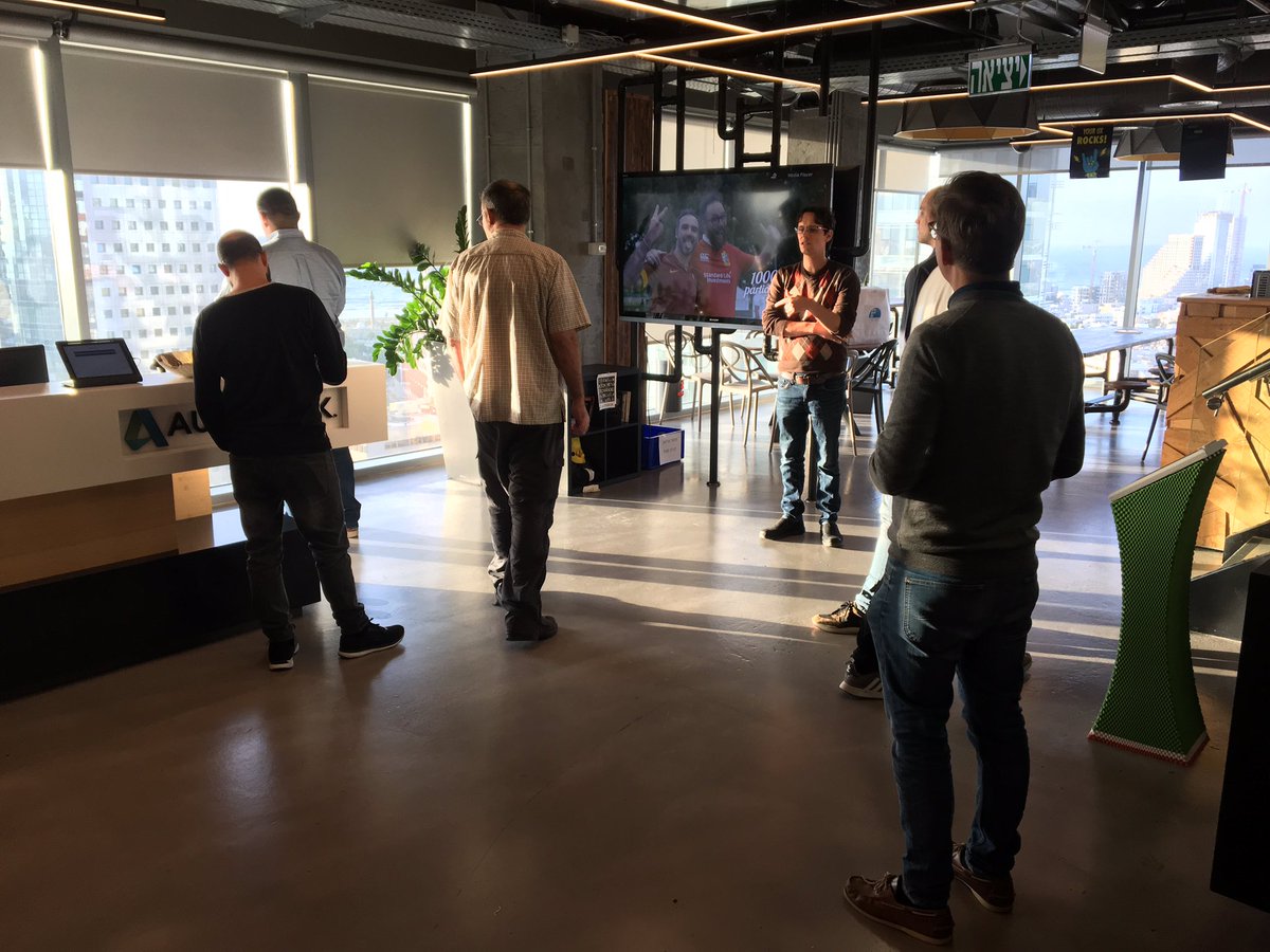 Thanks Tomer for taking us around the Autodesk office with the @AutodeskForge accelerator attendees!
