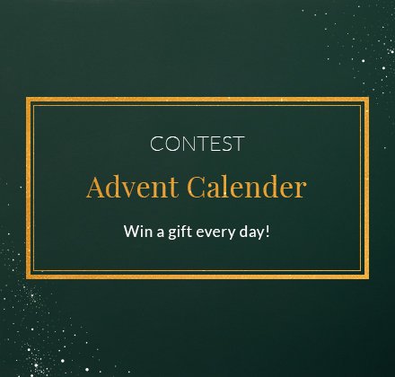 Don't forget to visit our Facebook page and participate in our Advent Calendar contest! We're giving away one prize everyday! bit.ly/2xMJs6j