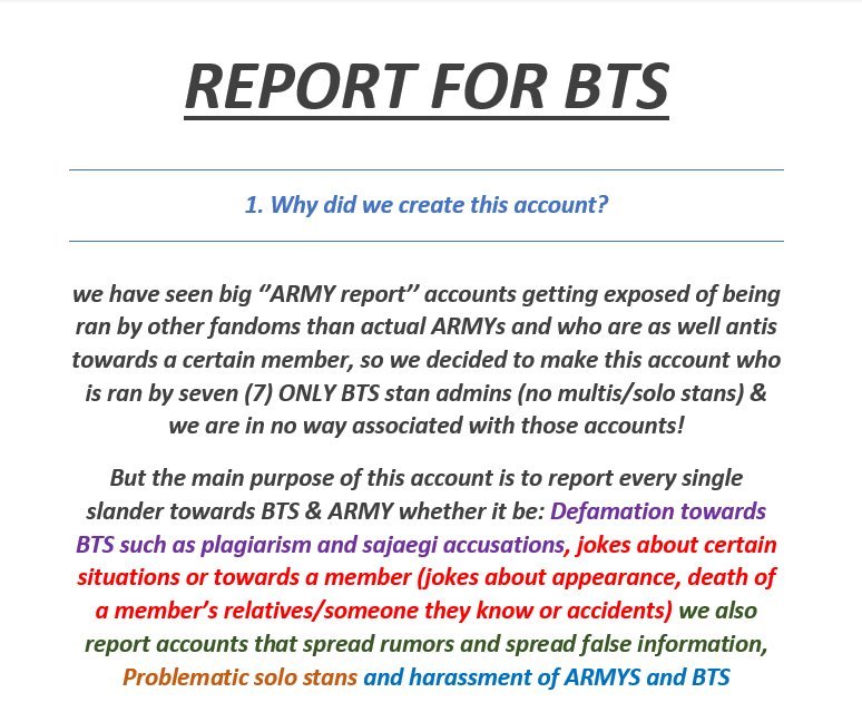 Report For BTS tweet media