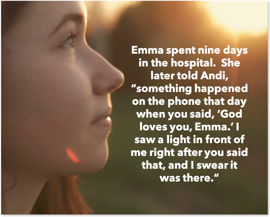 YFCintl's tweet photo. “I love you Emma.  You’re not alone. You matter and your life matters. God loves you, Emma.” These are the words Andi spoke to Emma as she contemplated suicide. @yfcusa #suicideprevention #healing #pointthemtojesus https://t.co/exSoUDpyaE