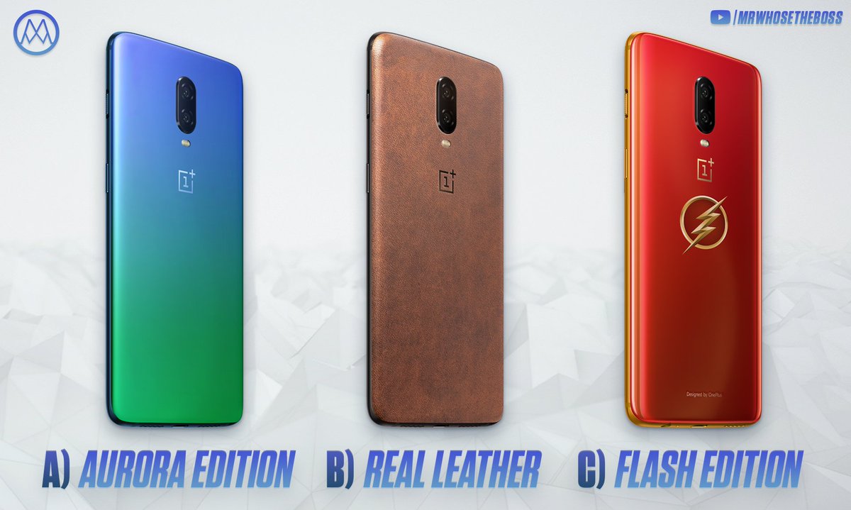 Mrwhosetheboss's tweet image. Finishes I want to see in future limited edition OnePlus Flagships - What's your favourite here?