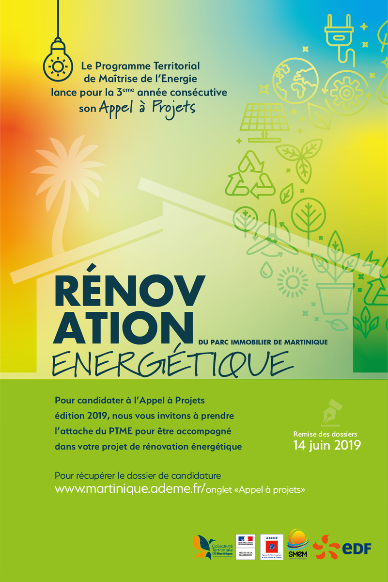 🏗️ La Journée Technique dédiée à la Construction Durable organisé par la <a href="/CTM_Martinique/">CTM</a>, l'ADEME et la CCI c'est aujourd'hui au Pôle Consulaire de Formation de la <a href="/CCIMartinique/">CCI Martinique</a> ! L'AAP sur la #Rénovation Énergétique 2019 sera lancé à cette occasion 👉tinyurl.com/ycblta8x