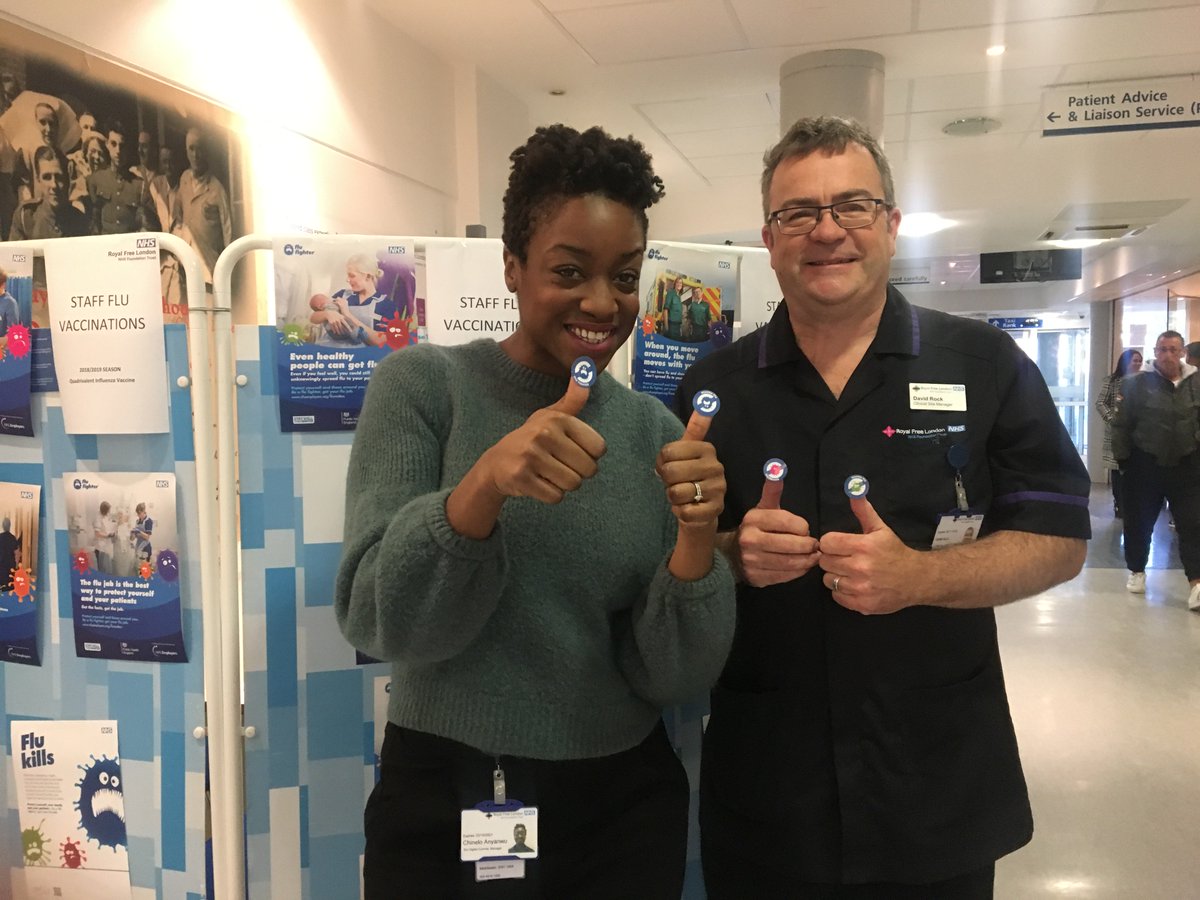RoyalFreeNHS's tweet photo. We are encouraging our staff to get the jab done to help protect themselves, their patients, their colleagues, their friends and their family. Get the #jabdone and Join the #RFLflubuddychallenge today! https://t.co/A13aPVm5oM