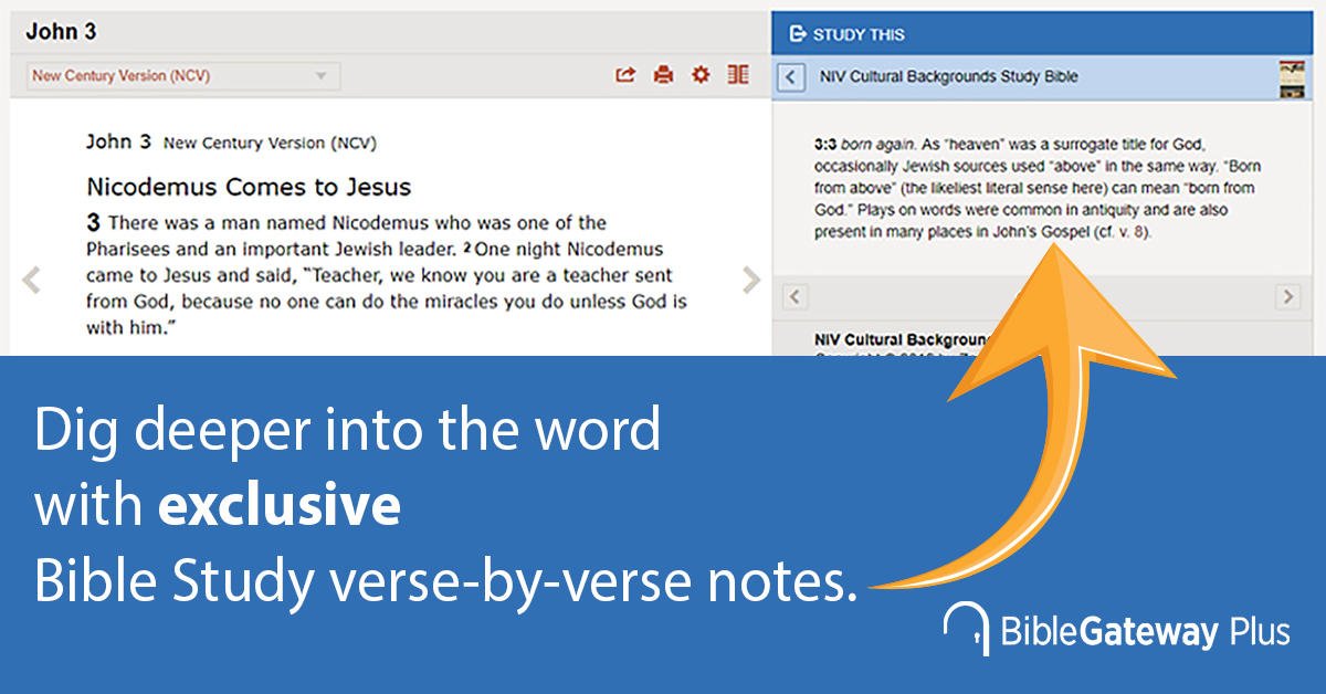 biblegateway's tweet photo. Bible Gateway Plus equips you to explore God's Word and find answers to the toughest questions about life, faith, and God. Try it risk-free for 30 days!
Click here to learn more: https://t.co/Nv5BUMxK3u
#mybiblegateway #biblegatewayplus #bibletools https://t.co/1ALMOzvH9i