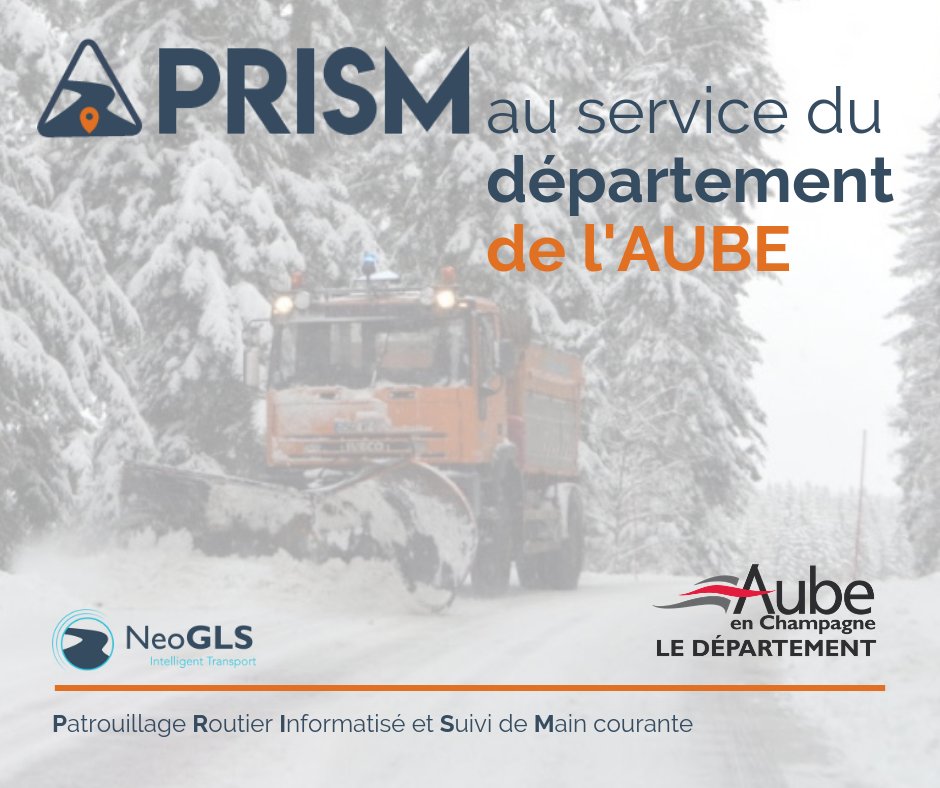 Notre solution PRISM est aujourd'hui fonctionnelle dans le département de l'<a href="/AubeDepartement/">Département de l'Aube</a>, avec notamment une interface de suivi en temps réel des conditions de circulation sur le réseau routier afin de permettre aux usagers d'optimiser leurs déplacements.
