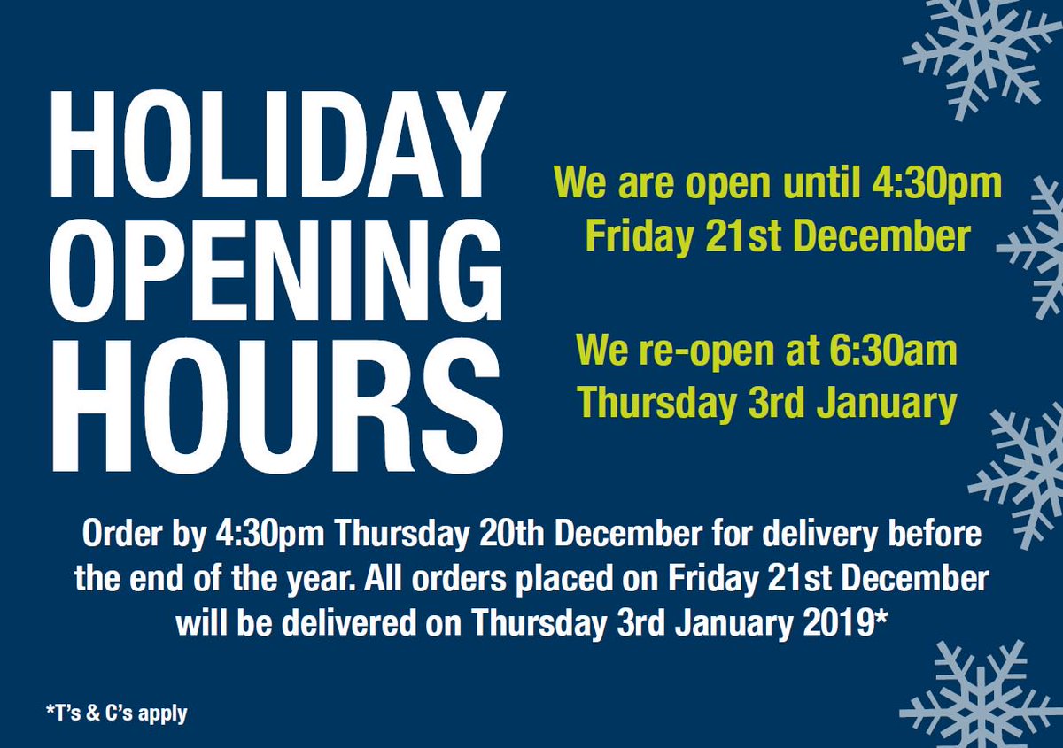 ⏰ Here is our Holiday Schedule! 👇
🕓 Order by 4:30 PM on the 20th  December to receive your order before the end of the year! 
.
.
#holiday #schedule #announcement #strukta #ukconstruction #struktagroup #delivery