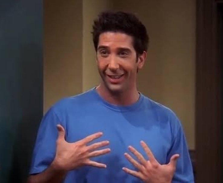 13. Ross Geller (David Schwimmer)- FriendsI don't know why I love him. Maybe its the way he loved Rachel or Marcel or his turkey sandwich or unagi or mississippi I don't know what it is..!!