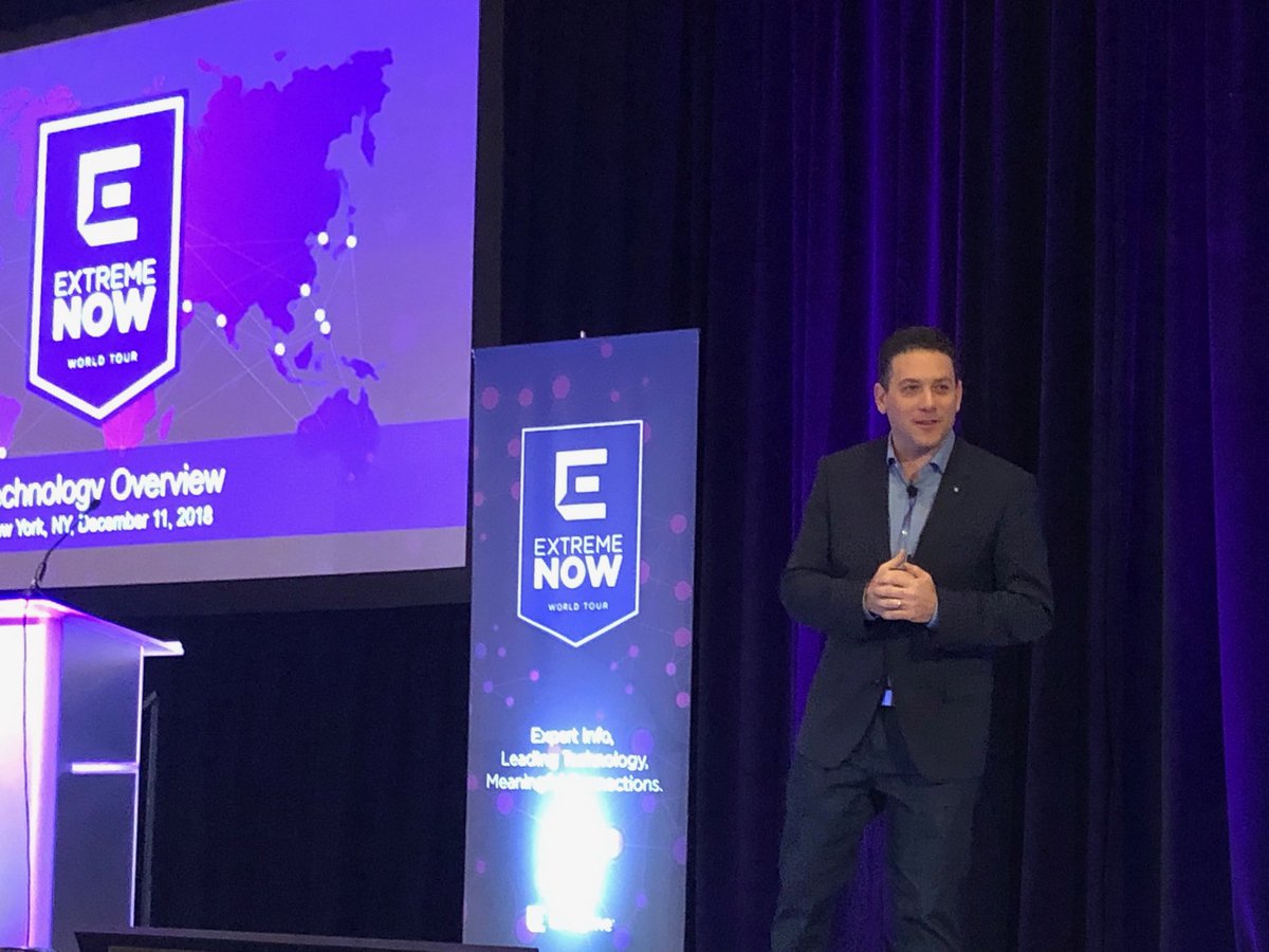 zkerravala's tweet image. Fellow #canadian ⁦@MikeLeibovitz⁩ takes the stage at ⁦@ExtremeNetworks⁩ Now event #NetworkMatters