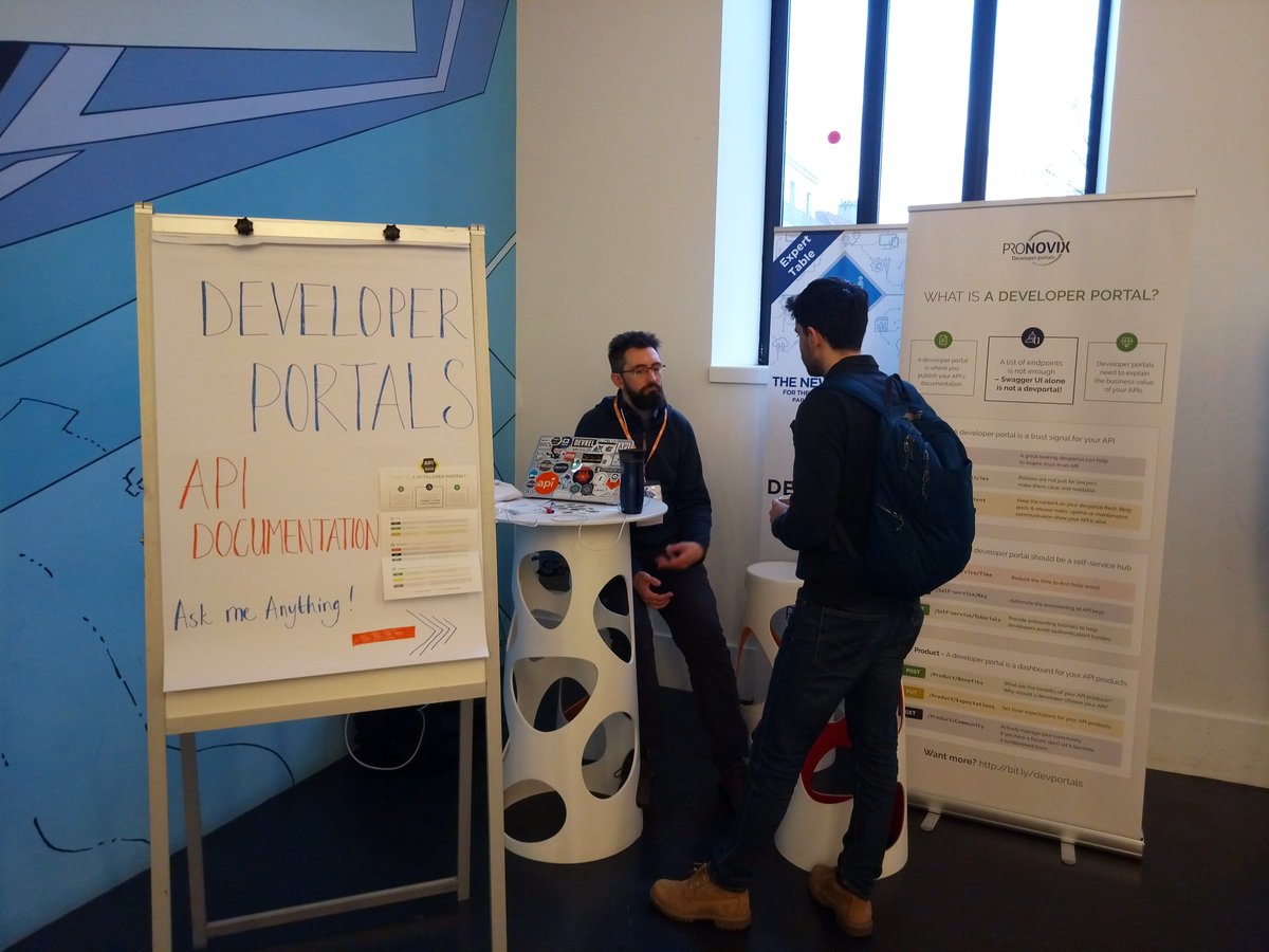 pronovix's tweet image. Meet @kvantomme on the 1st floor and ask him anything regarding #devportals. The booth is open until 5:30pm!  #APIdaysParis, #APItheDocs #TheNewAPIStack #ProgrammableSociety