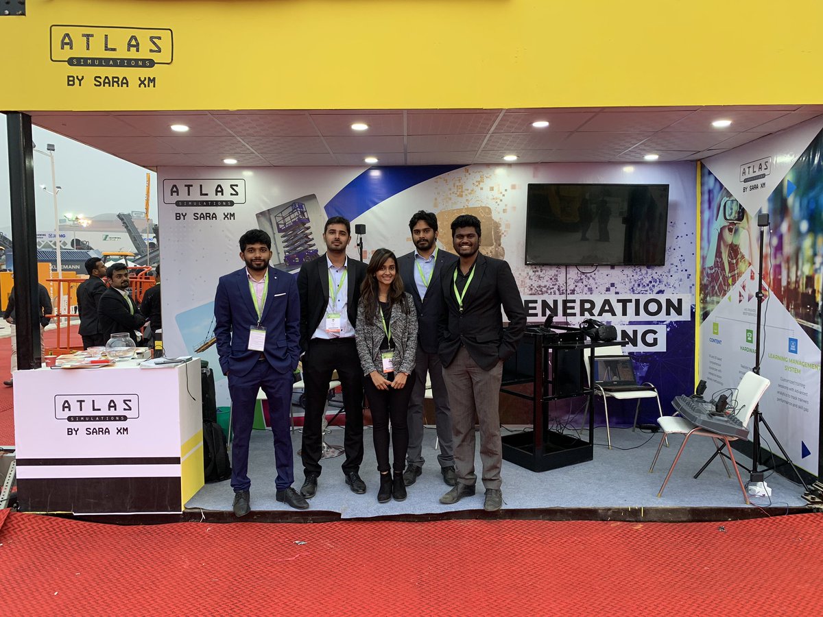 thexrlabs's tweet photo. Great turnout at #atlassimulations stall at #BaumaConexpoIndia. 4 more days to go!! 
Find us in the outdoor stall  -0D 03 https://t.co/toP1u8kWL0