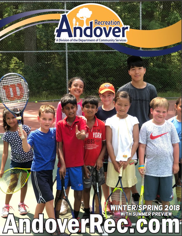 AndoverRecDept's tweet photo. RETWEETS count towards voting for cover contest. LIKES count as additional entries into Giveaway. Must follow @AndoverRecDept https://t.co/dOOsKjM7NK