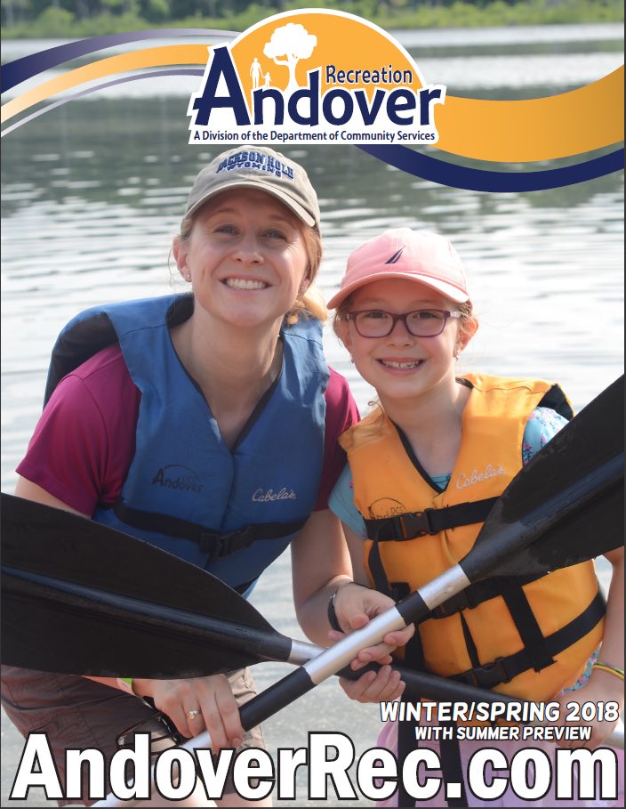 AndoverRecDept's tweet photo. RETWEETS count towards voting for cover contest. LIKES count as additional entries into Giveaway. Must follow @AndoverRecDept https://t.co/XqhjGotp8u
