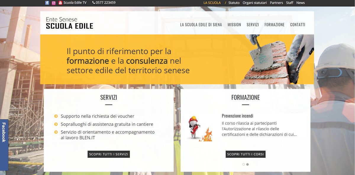 E' online il nuovo sito della Scuola Edile di Siena!!! scuolaedilesiena.it 
#formazioni #Corsi #sicurezza #Edilizia #sistemaedile #scuolaedile #cassaedile #web