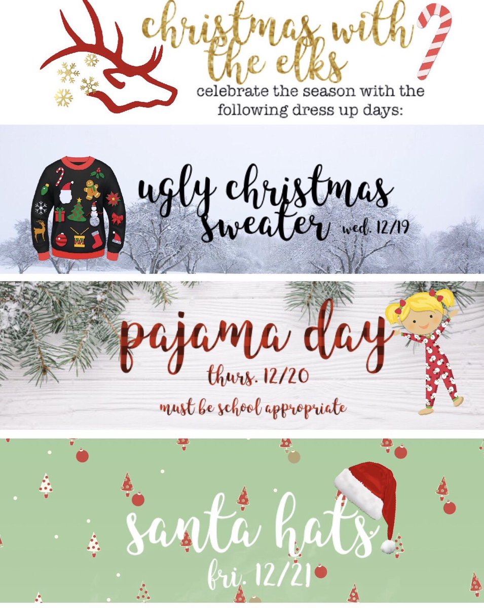 BHS_CO18's tweet photo. Dress up days for NEXT WEEK ❄ https://t.co/irxie3iMx0