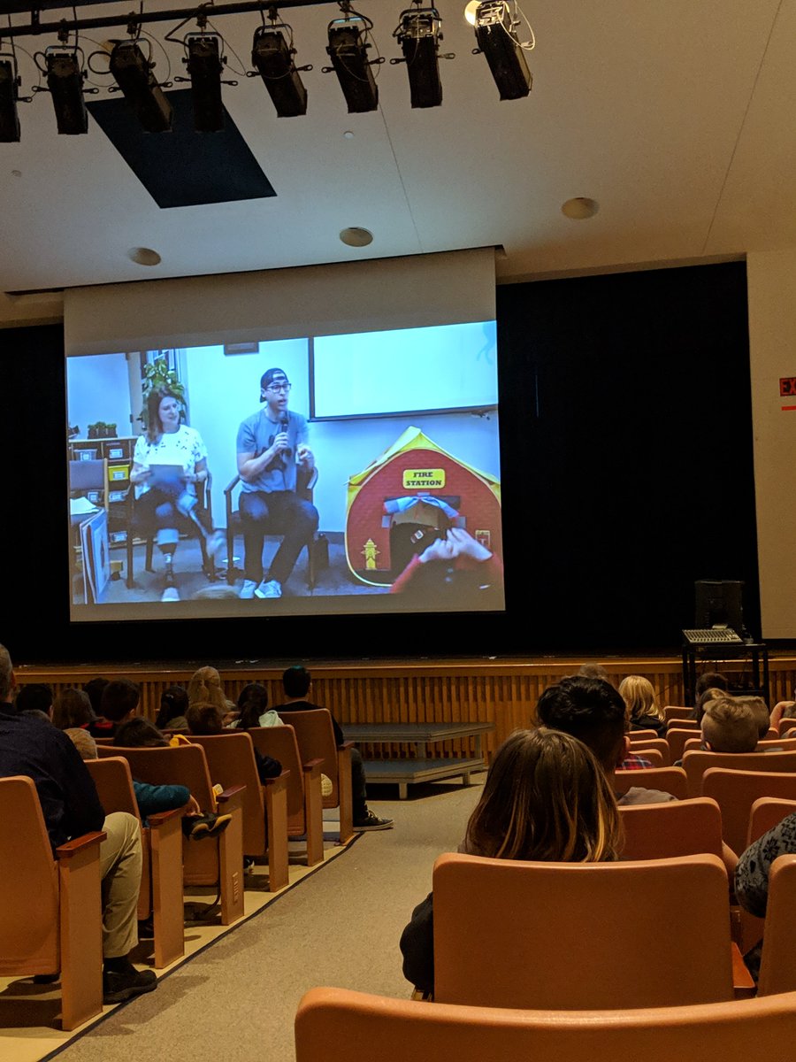 Joining a webcast with Jessica and Rescue!! @cms_grizzlies