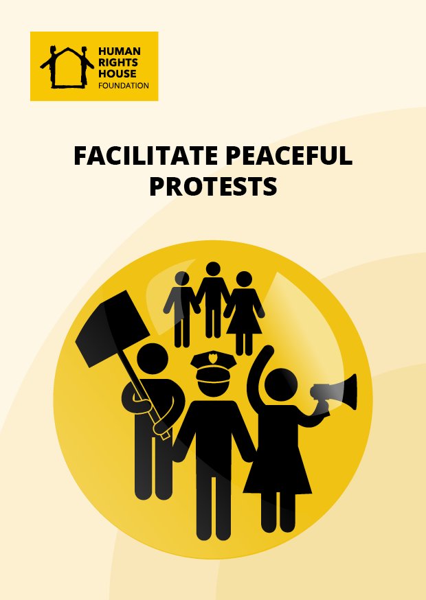 HRHFoundation's tweet photo. Facilitate peaceful protests – Defenders play a pivotal role in ensuring that protest and criticism are expressed in a peaceful and constructive manner. Read more about int. standards that protect and empower #HumanRightsDefenders. #RightsofDefenders https://t.co/f3wV6FBIv7 https://t.co/ZbSUgVJhcB