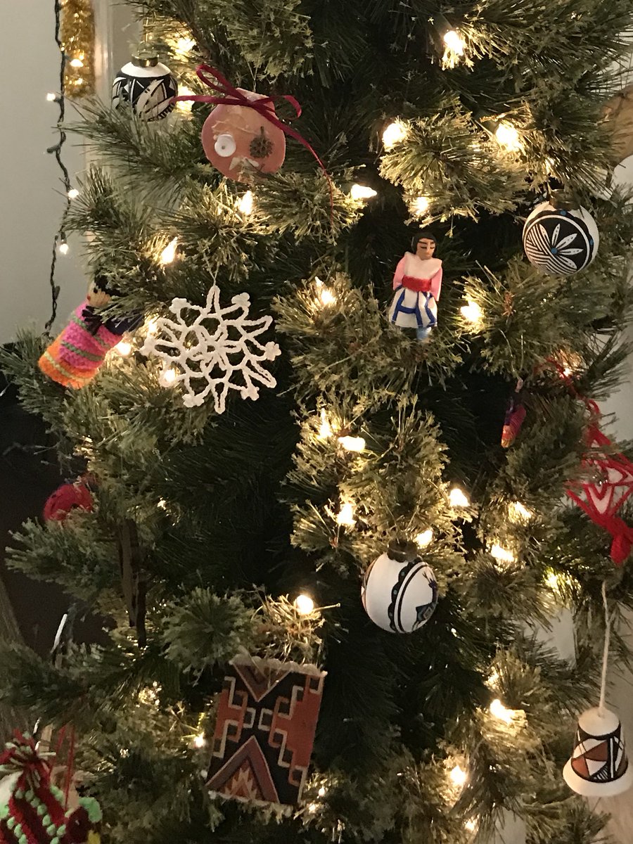 Our <a href="/Interior/">US Department of the Interior</a> Christmas tree and holiday hallway decorating competition continues.  Beautiful handmade ornaments on the NPS Cultural Resources Office of Tribal Relations tree. 🎄