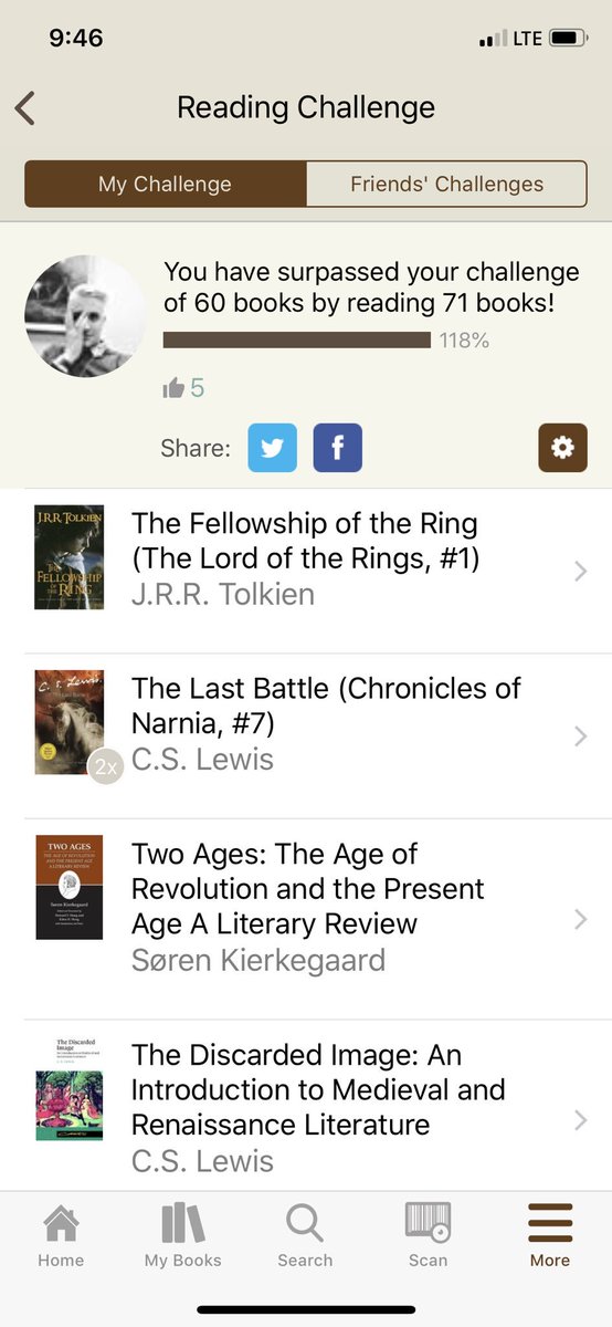 jonbeadle's tweet photo. My year in reading has been one of the best I’ve ever had. It turns out that an insane work schedule, grad school, and two small children, makes one hunger for truth, beaury, and goodness in the true word spoken/written. #reading2018 https://t.co/I6I9J4cTWF
