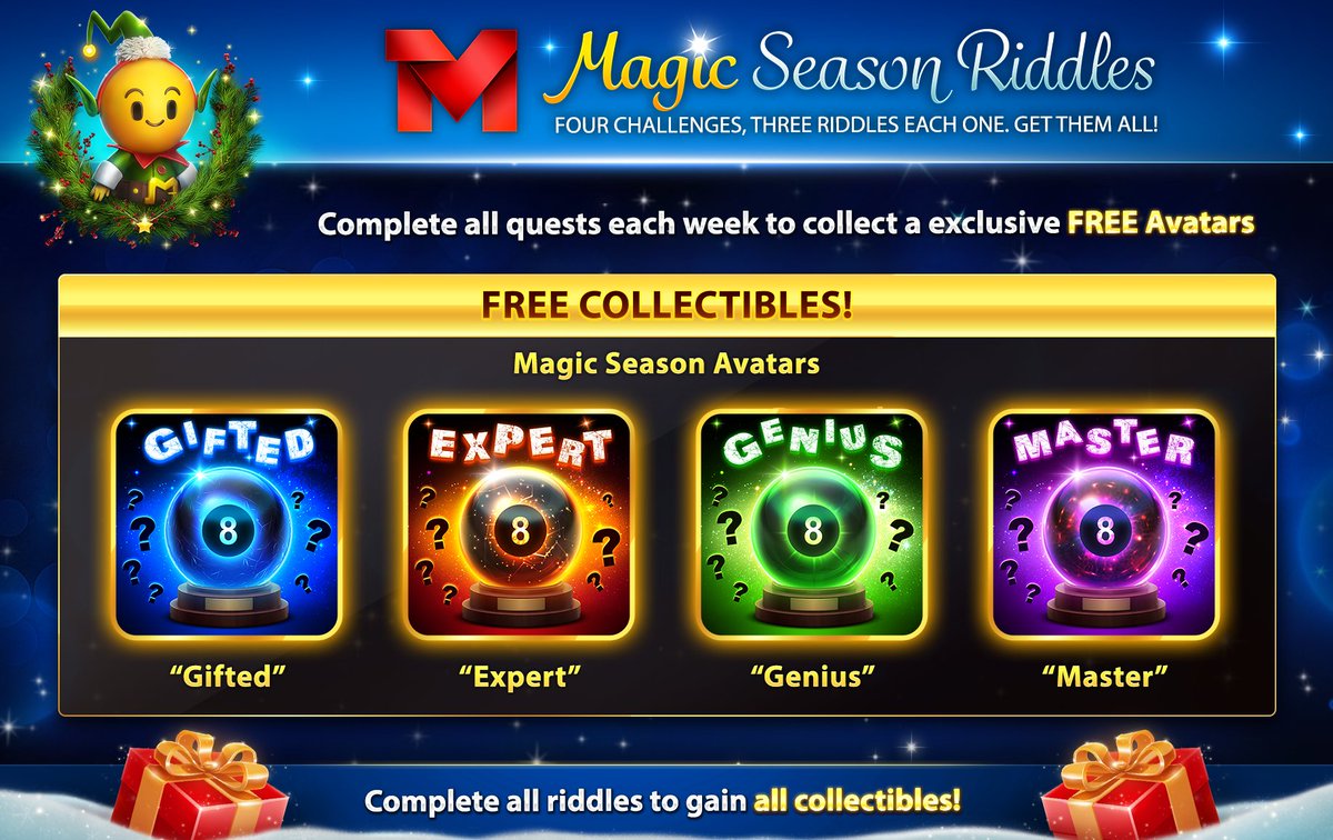 Miniclip Games On Twitter Finish All Weekly Magic Season Riddles In 8ballpool And Get Free Exclusive Avatars Every Week A New One Will Be Available Collect A Free Invisible Cue Piece