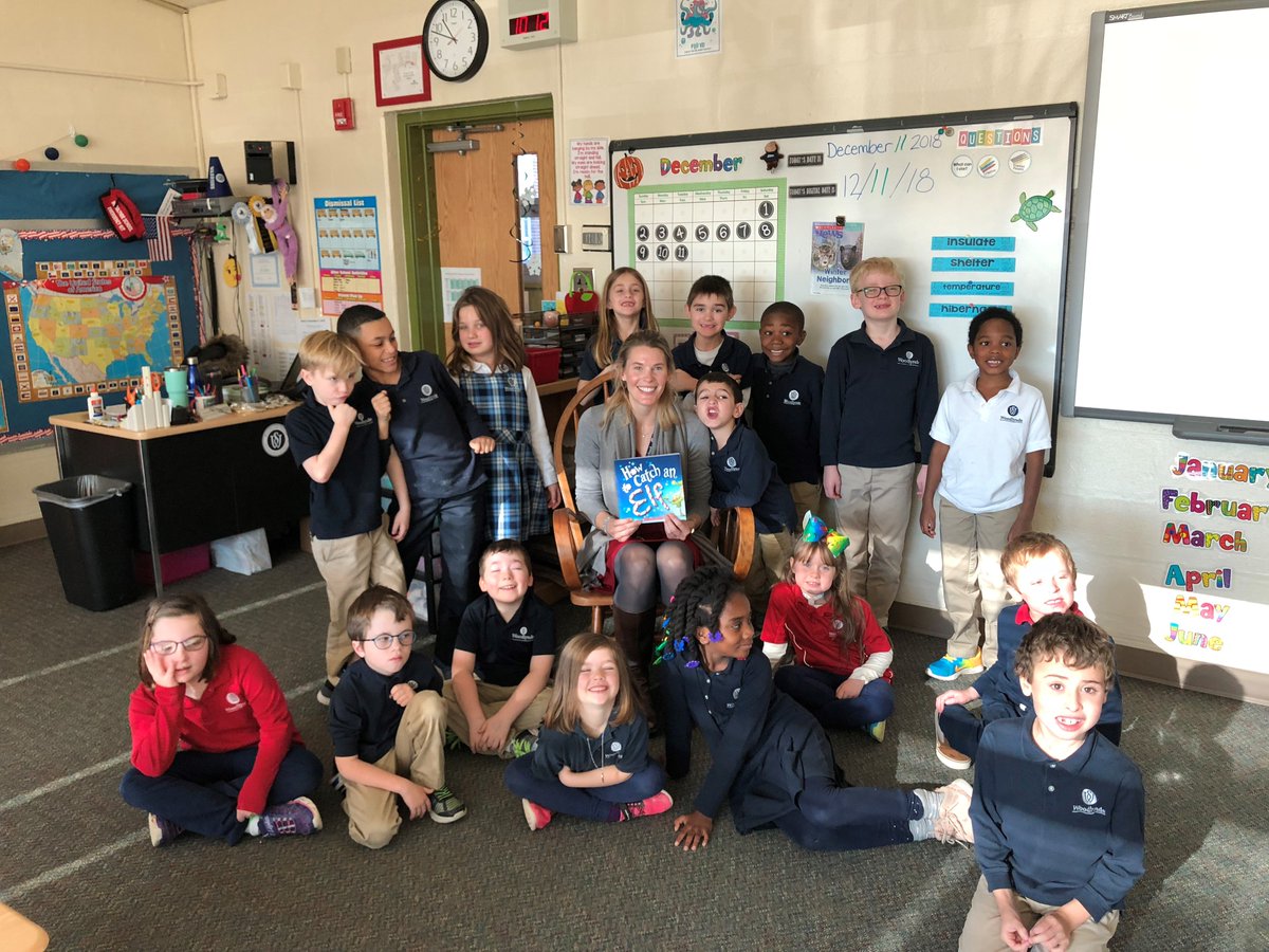 BownMs's tweet photo. What fun to be a holiday mystery reader for our K-2 Foundations Students today! #howtocatchanelf #gratefulforwoodlynde https://t.co/Hx966Pzv2E