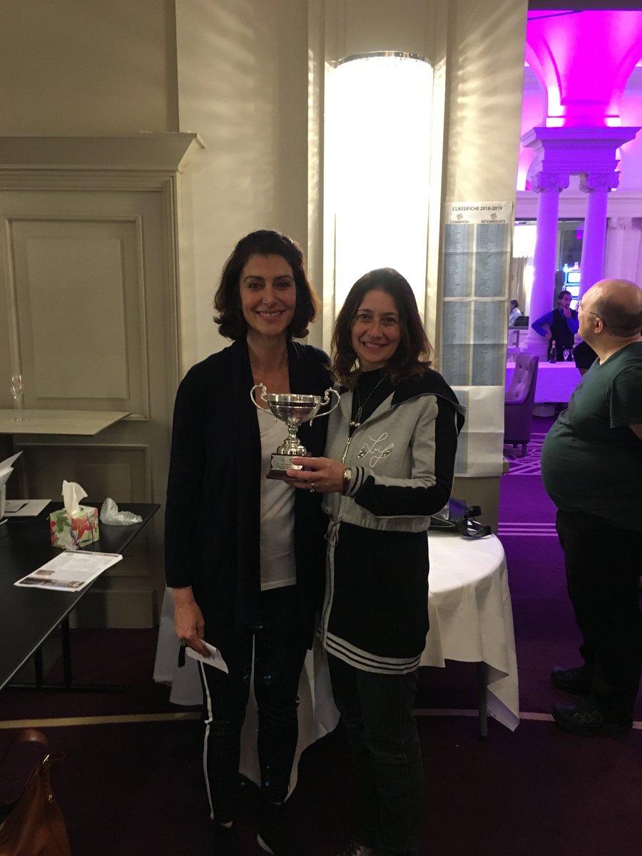 MCBackgammon's tweet photo. 1st "CASINO DE BEAULIEU OPEN" (7-9/12/2018) : CONGRATULATIONS TO the WINNER of Champion flight: Eric McALPINE (UK) &amp; FINALIST : Laura MONACO (IT) https://t.co/YI74REglGJ