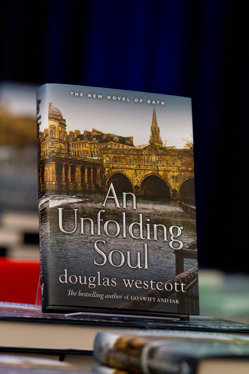 DWestcottBath's tweet photo. Delight this Christmastime with the latest novel from bestselling Bath author Douglas Westcott's latest novel #AnUnfoldingSoul This beautiful hardback combined with Westcott’s captivating prose will make the ideal gift to find tucked under the tree this Christmas #perfectpresent https://t.co/NMHH68dYwH