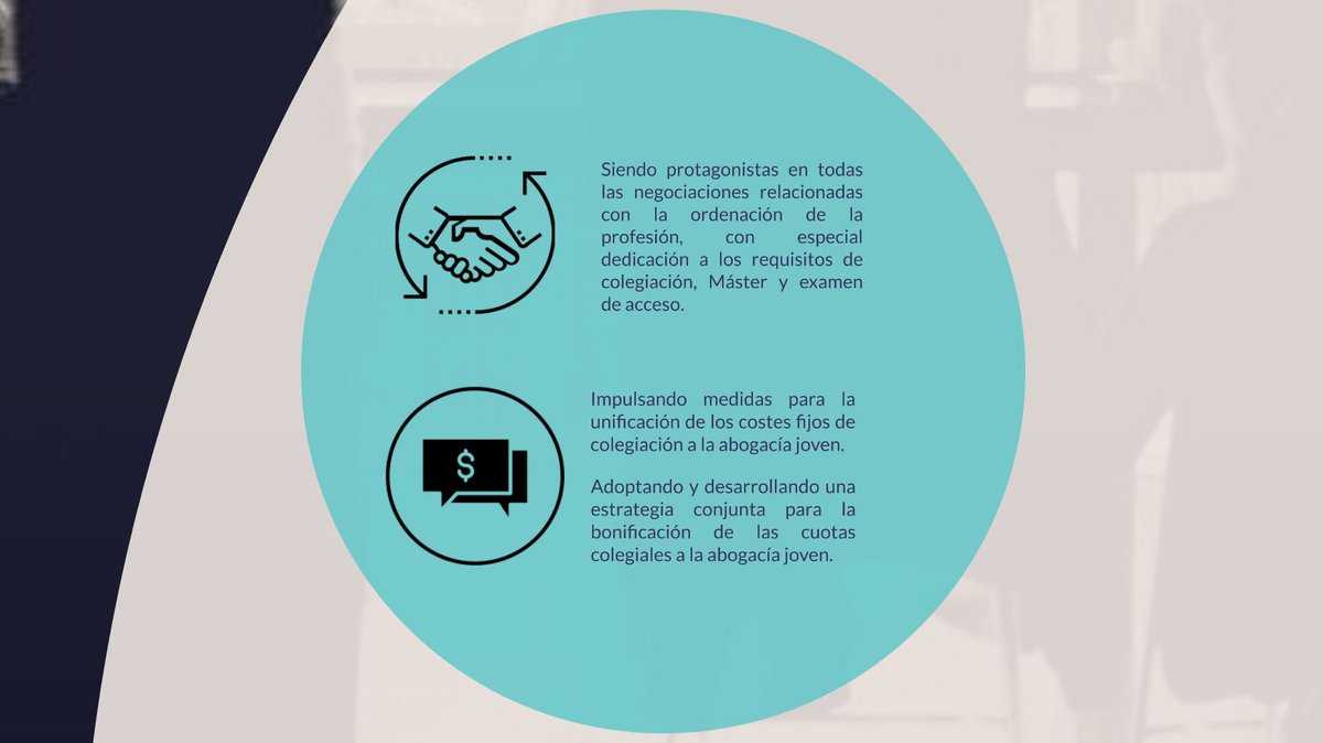 (1/2) Y, por último, descubre por qué #JuntosPorCEAJ también es sinónimo de COMPROMISO 👇

1. Con el Turno de Oficio
2. Con el acceso a la abogacía

Consulta nuestro programa 👉 prezi.com/p/6flbwkvlwhft/

#PropuestasConcretas #EleccionesCEAJ2018 #AbogacíaJoven