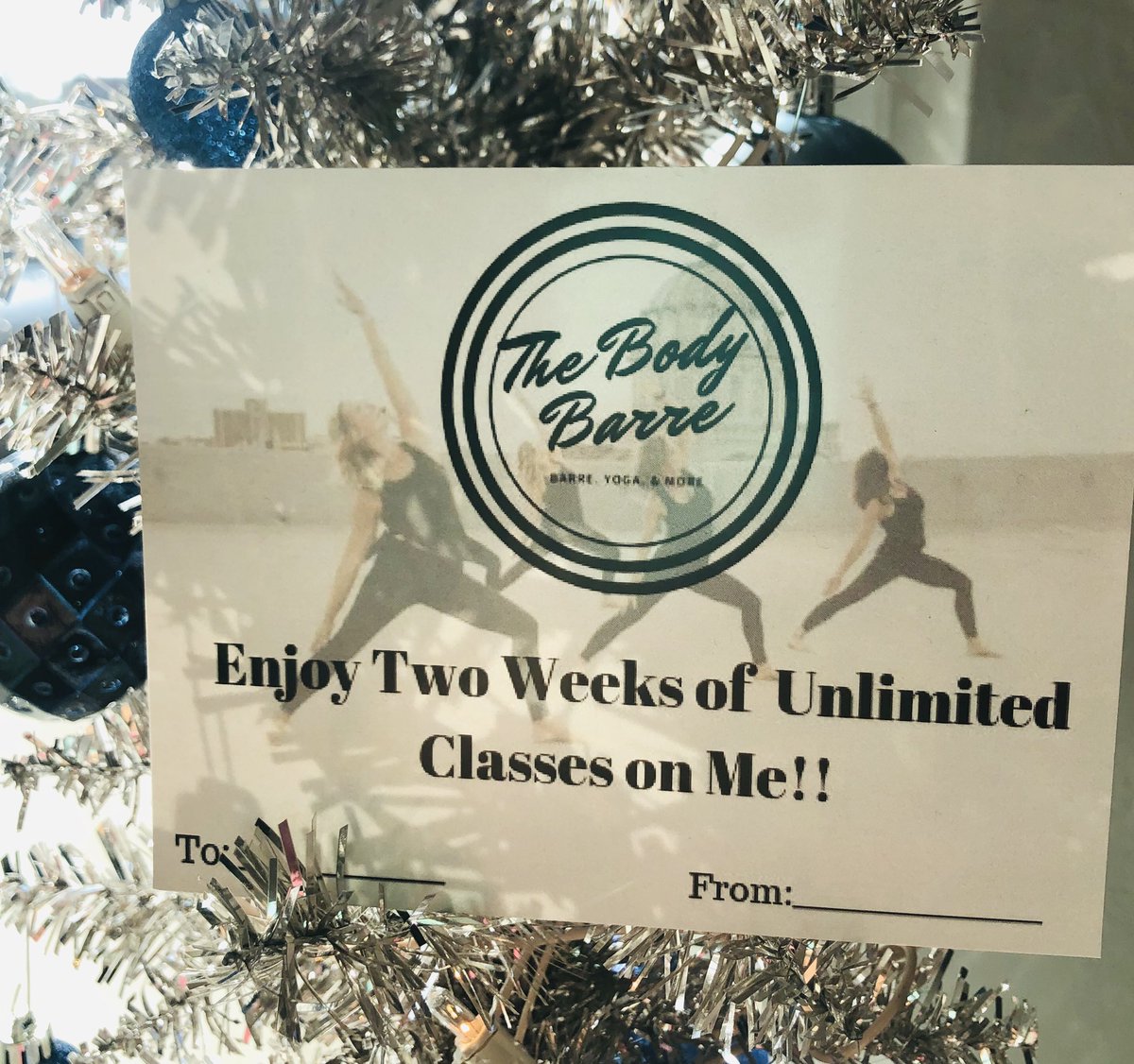 Give the gift of health!! This is the best gift you can give to friends and family! #edmondactive #edmondbarre #yoga #localyoga #giftofhealth #oklahoma