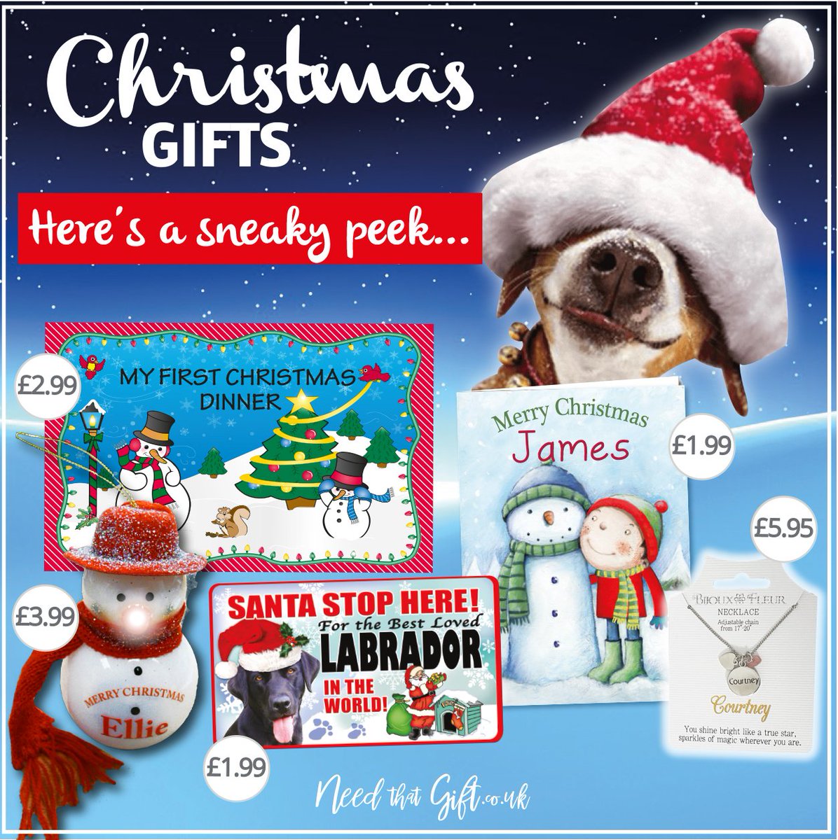 NeedThatGift's tweet image. Still searching for the perfect Christmas Gift?

Discover personalised gifts &amp;amp; MORE at Need That Gift 🎁

&amp;gt;&amp;gt; goo.gl/6Hd8WF

#Christmasgifts #ChristmasCountdown