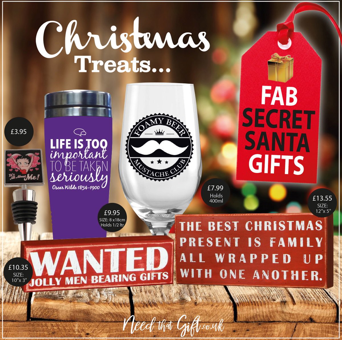 NeedThatGift's tweet image. Buying Secret Santa gifts can be challenging.
There's no need to panic, as we have the Christmas treats for you...🎁🎅

&amp;gt;&amp;gt; goo.gl/HUQQDT

#Secretsanta #Christmastreats #ChristmasCountdown