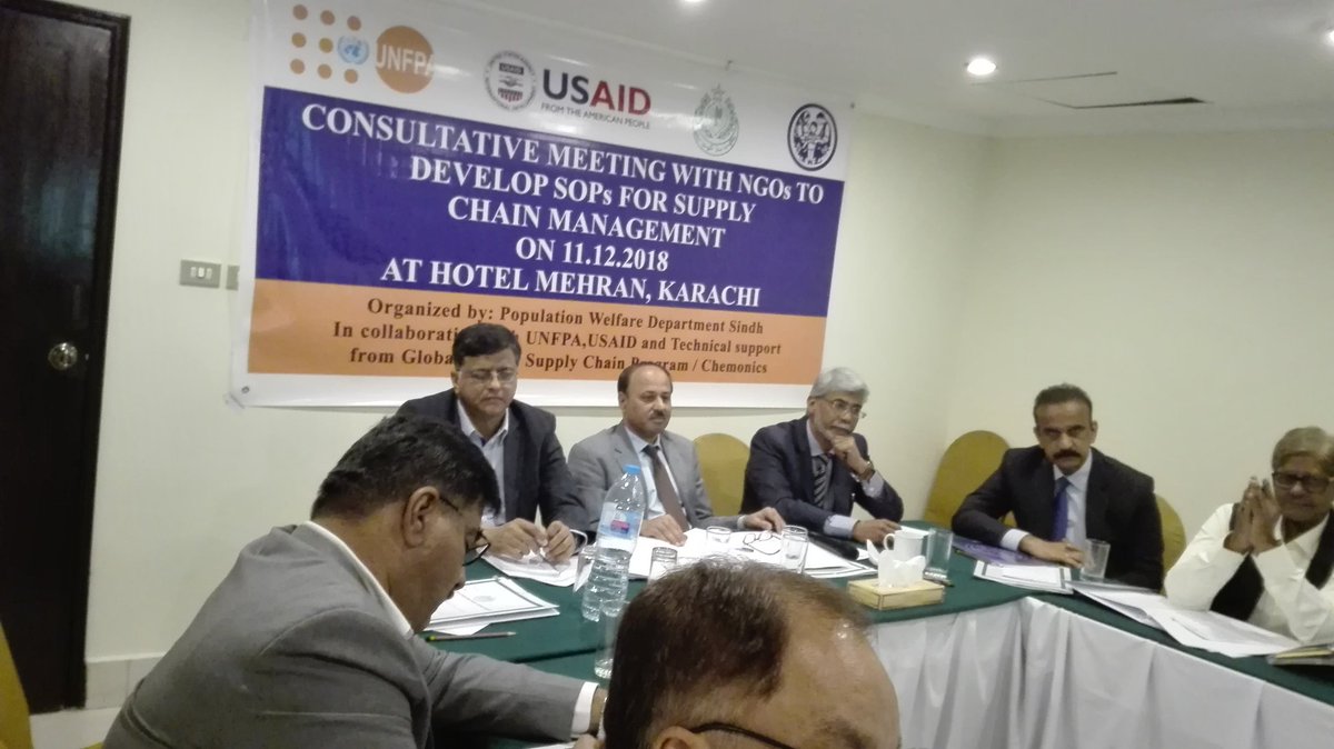 Today we had very productive discussions on developing SOPs for issuance of contraceptives to NGOs at Karachi