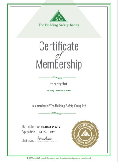 We use the Building Safety Group for all our health and safety advice!
x.com/bsgltd