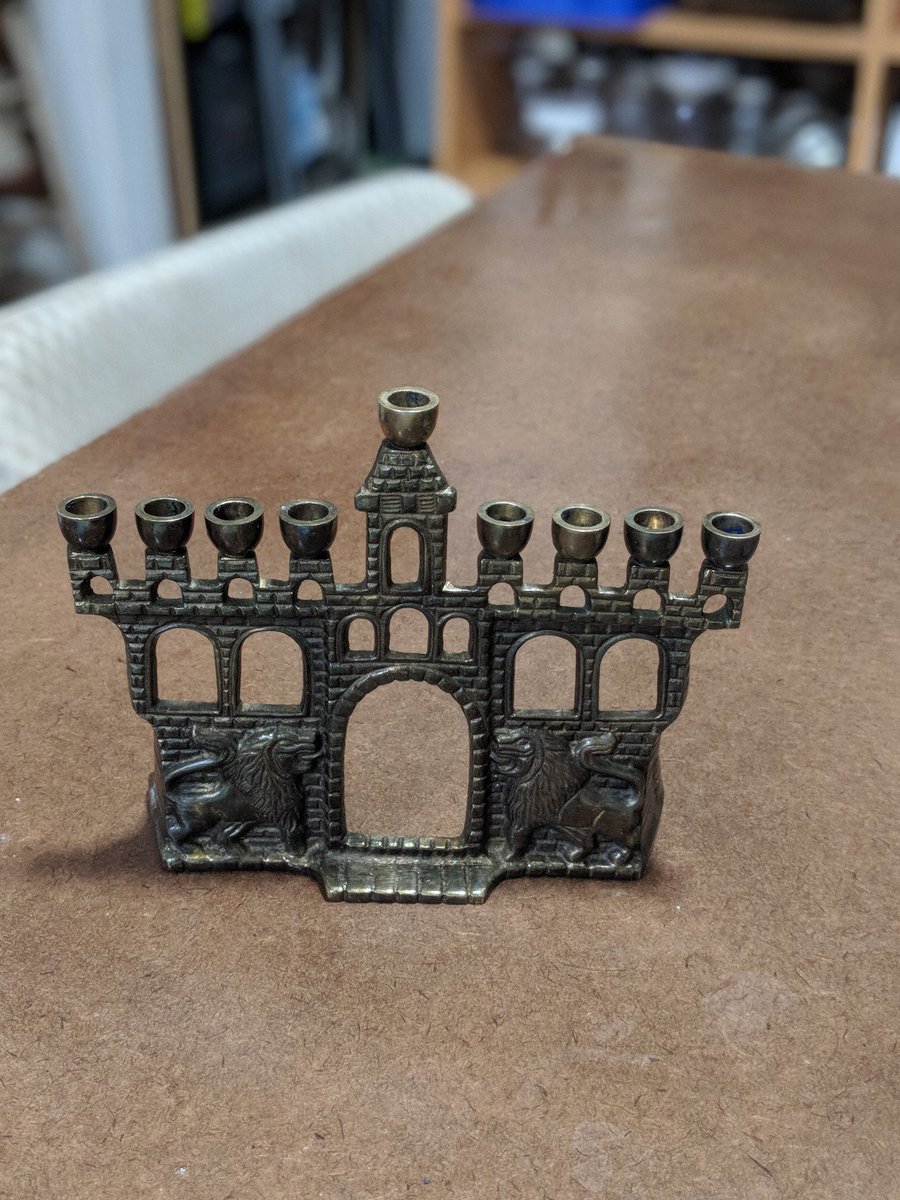 ariel_anders's tweet image. How to clean that pesky menorah now that Hanukkah is over? Cook it in the oven at 100F. #LazyProgrammer
