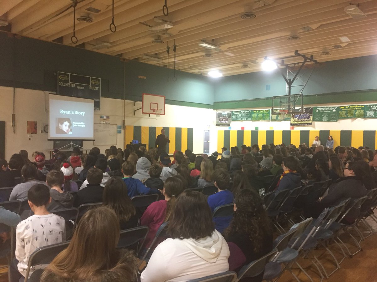 John Halligan speaks to CMS about mental health and bullying. A great addition to kindness counts month <a href="/CSDAmyMinor/">Amy Minor</a>
