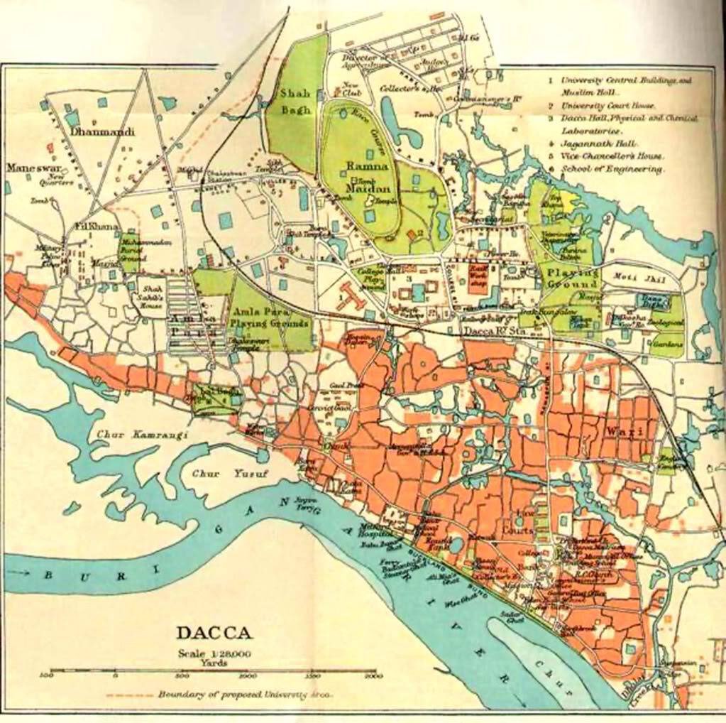 funwithmaps's tweet photo. Map of Dhaka 🇧🇩 in 1924: https://t.co/mdQTAUD25u https://t.co/5ZWJgD2e9G