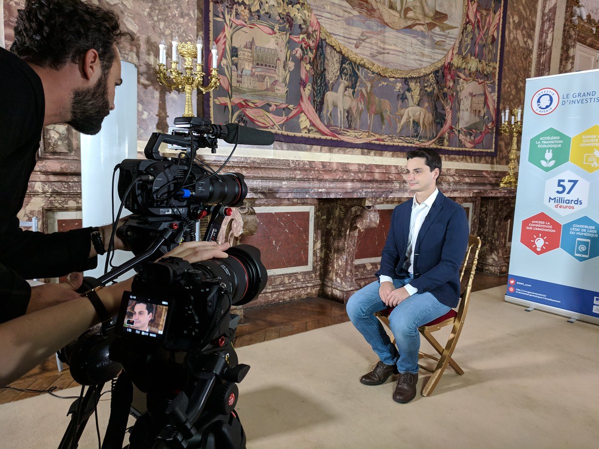 Some camera time for the prize of the councours d'innovation by #BPI France.
#haptics for #VR