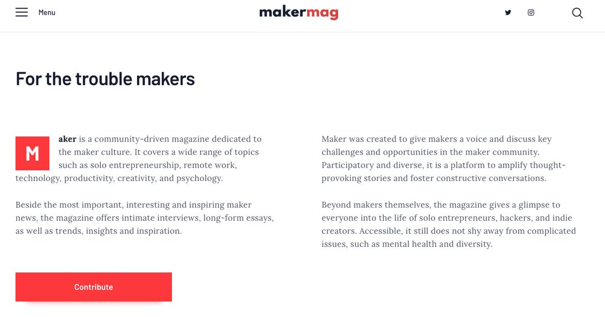 fajarsiddiqFS's tweet photo. ๐จJUST SUBSCRIBED @makermag
๐https://t.co/ccNOQCP0g6 is a community-driven magazine
โก๏ธI'm loving these topics: solo entrepreneurship, remote work, technology, productivity, creativity, and psychology.
#indiemakers #digitalnomads #makermag https://t.co/AroHVCFQmn