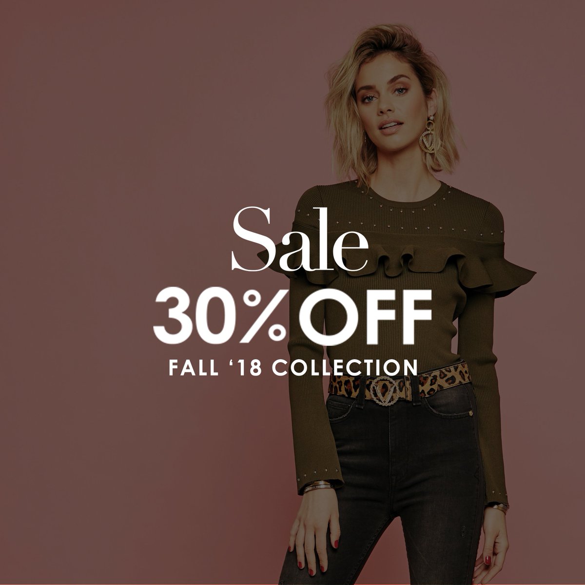 JOSHVHQ's tweet photo. T I M E T O S H O P // Get it now before it's gone 😱😍 Shop the fall '18 collection with 30% off in JV Partner Stores and online via https://t.co/veoriXQWCm #JOSHV https://t.co/8knN4TMa1y