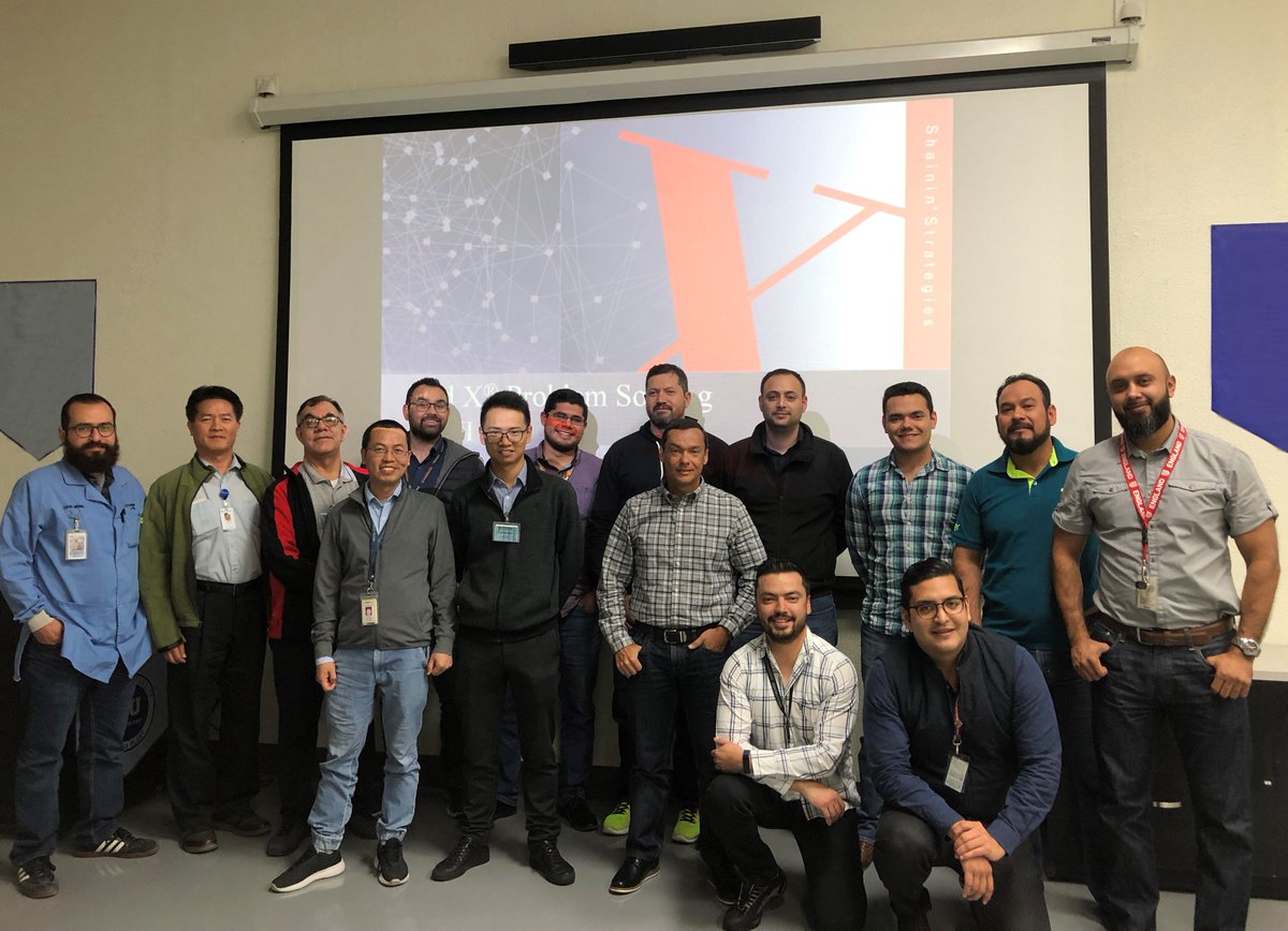 shaininllc's tweet image. Sergio Lizarraga wraps up the #Journeyman Class in Tijuana, #Mexico. The attendees were from Mexico, USA, and China. Register today for the opportunity to learn the Red X® #ProblemSolvingMethodology.
shainin.com
#ShaininRedX #RedXJourneyman #RedXTraining