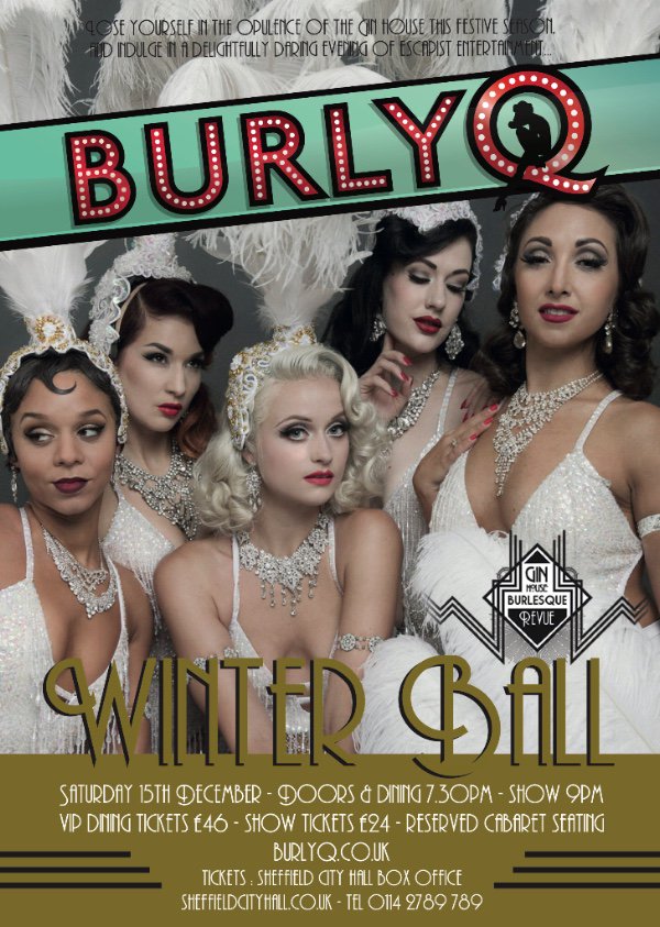 BurlyQSheffield's tweet photo. 8 VIP TICKETS released for the Gin House Burlesque Ball this Saturday... You *shall* go to the Ball! 
https://t.co/zyBnpEqOXz - https://t.co/AmAbHyHc9l https://t.co/81nmBm7tLo