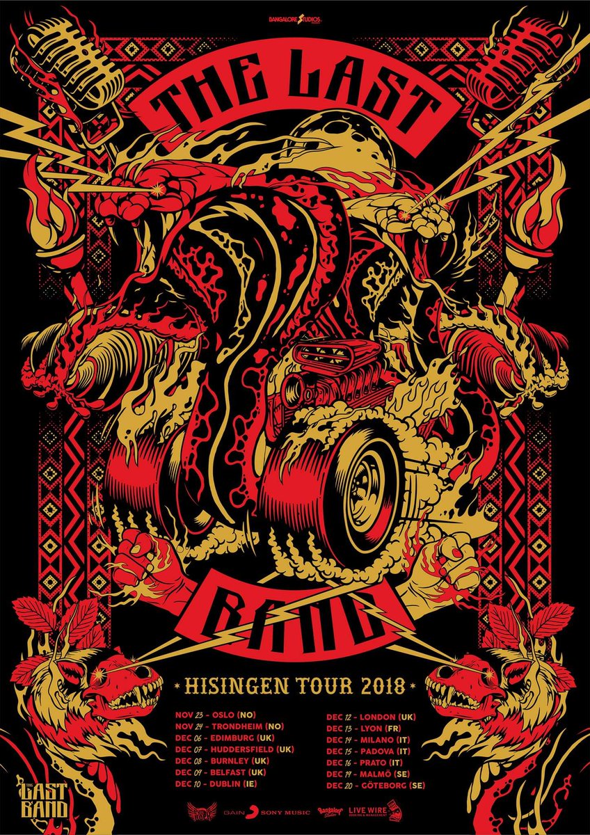Half a tour done! Next up is London!
#thelastband #hisingen #tour