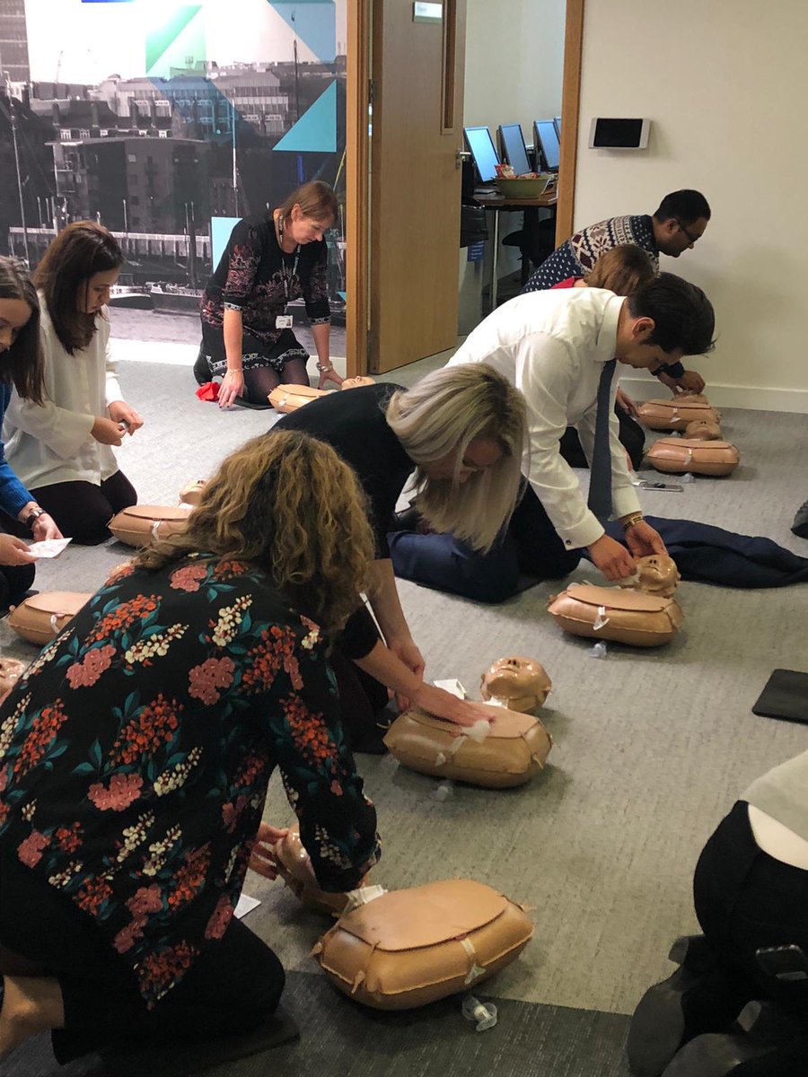 VMware_EMEA's tweet photo. Delighted to host the British Heart Foundation @TheBHF at the VMware UK office today and to support its great work further through some festive donations and CPR training #VMwareInnovatingforGood #TechforGood https://t.co/LSjvXmToOF