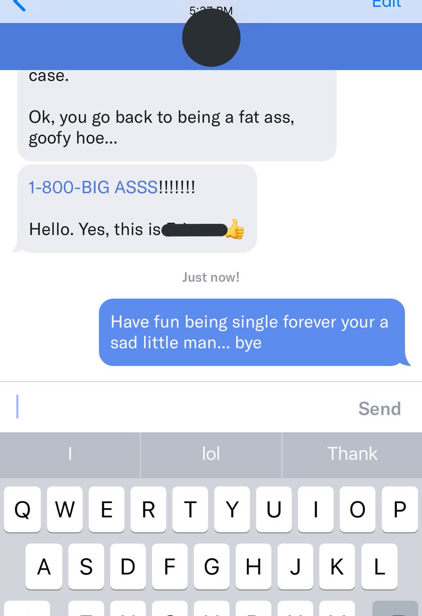 Some time passed and this is the message I got from him on a different dating site.