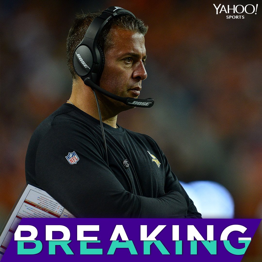 The Vikings reportedly fired OC John DeFilippo after the MNF loss to the Seahawks, according to @Rapsheet.