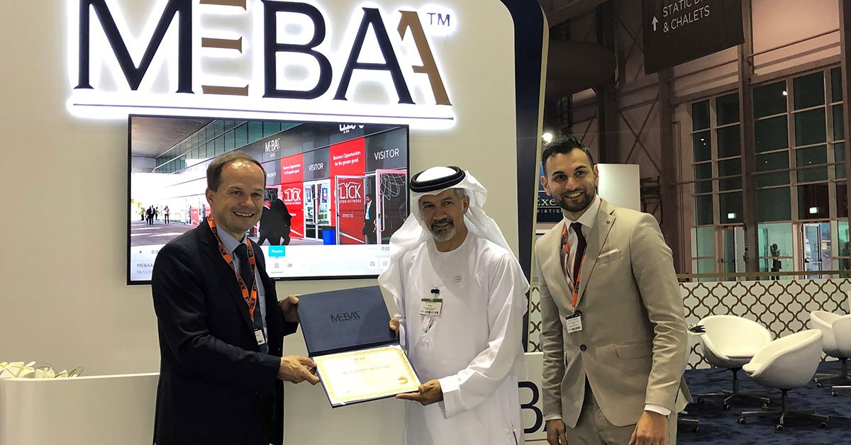 GerAvSer's tweet photo. Nice, isn't it?! We are honoured to have received our membership certificate during the #MEBAAShow2018. Thanks to all who made this possible! https://t.co/I1Cwbx1yew