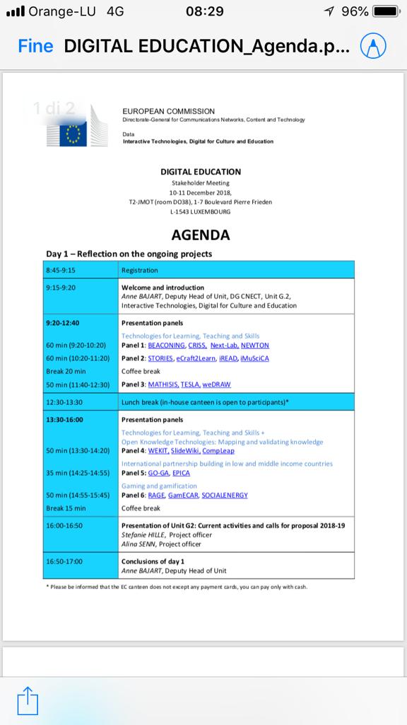 WeDrawproject's tweet photo. Giulia Cappagli @UVip_iit @IITalk presented  #WeDrawproject  and workshop with other project promoters to discuss the future of calls @dlearningEU #DigitalEducation https://t.co/OLQG4L0fvQ