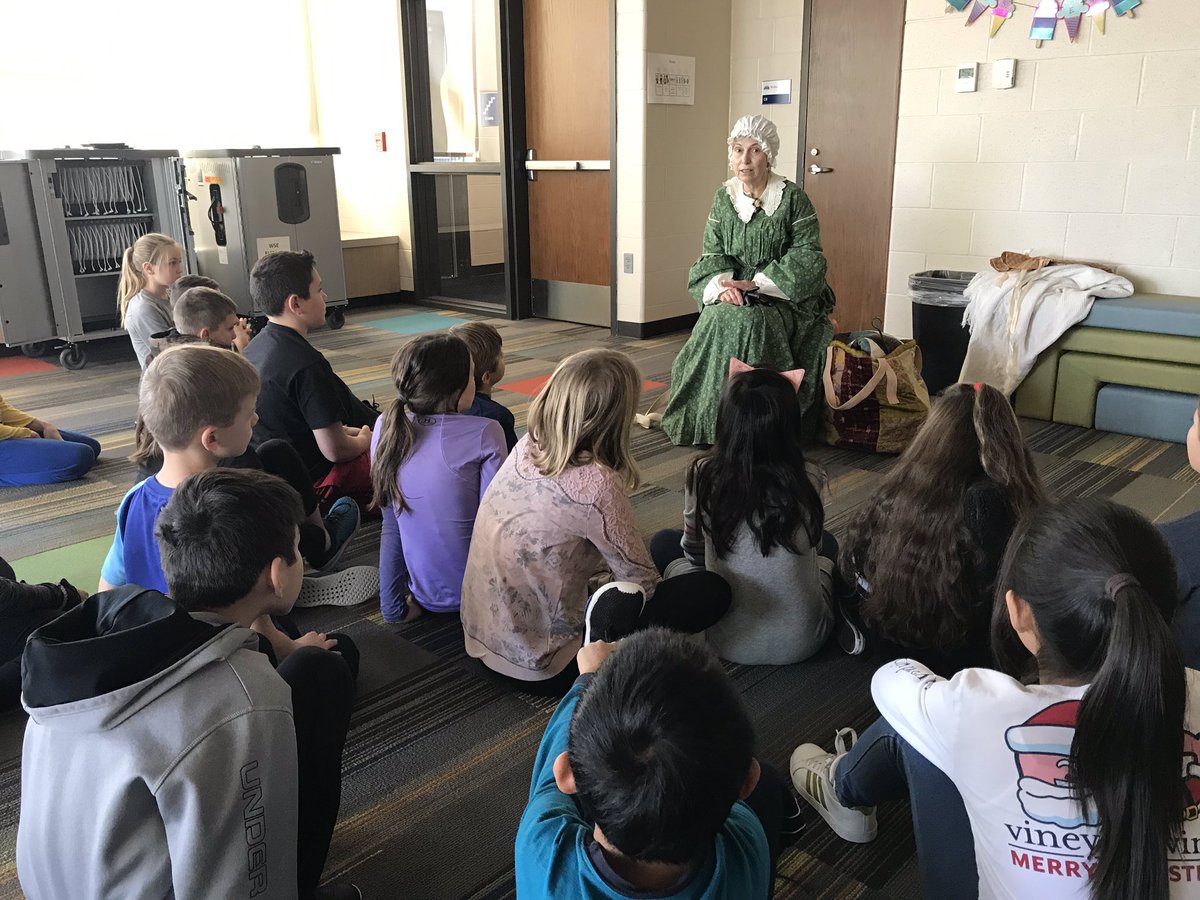 Our in-house field trip today was INCREDIBLE! Students met with a pioneer who is about to embark on a journey on the Oregon Trail! She taught us all about her plans, family, supplies, and entertainment. What a treat!
