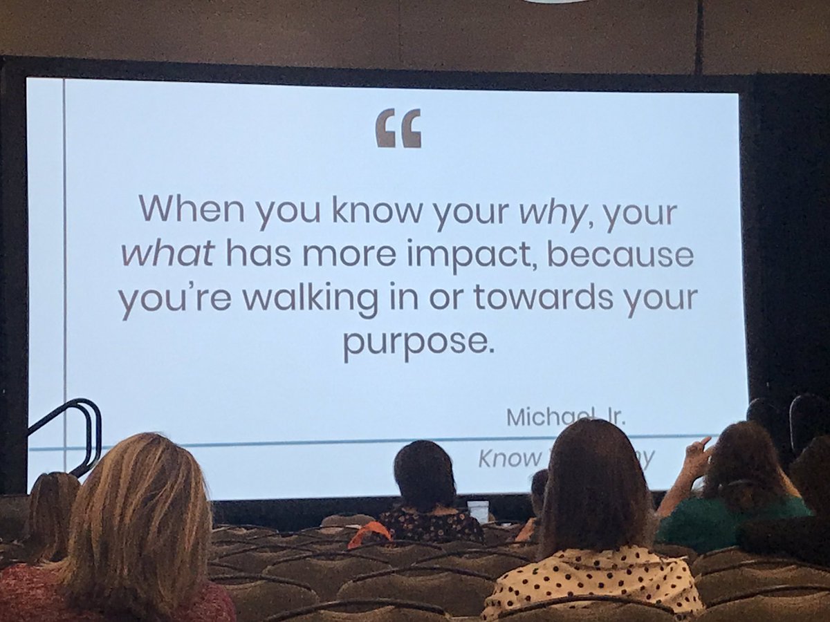 Help others remember their why. #Ties18 #divergentedu <a href="/froehlichm/">Mandy Froehlich</a>