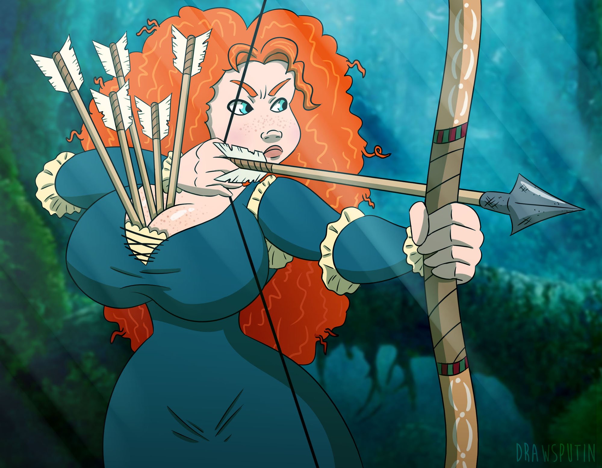 Drawsputin🔞 on X: Scots have a very impractical way to carry their  arrows. 🏹 #Brave #Merida #Pinup t.cok3aqmXKROn  X