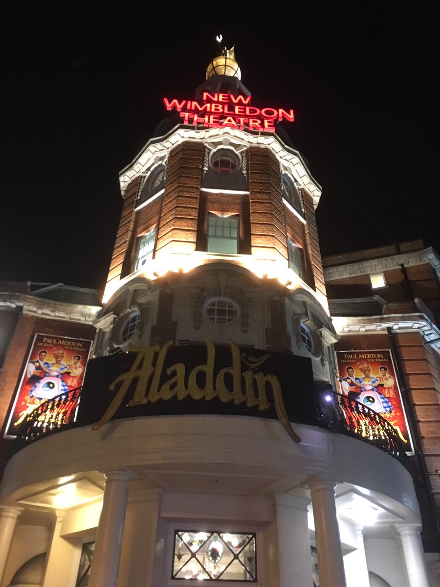 Oh yes it is!  #panto season has arrived in #wimbledon. <a href="/NewWimbTheatre/">New Wimbledon Theatre</a> #Aladdin #mertonbest